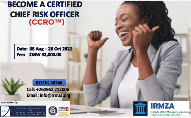Certified Chief Risk Officer (CCRO) – Training Programme Certified Chief Risk Officer (CCRO) – Training Programme